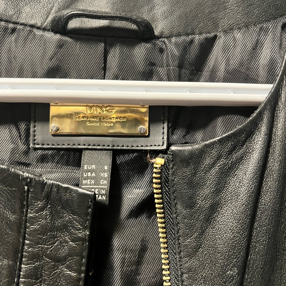 Mango leather jacket - Picture 2 of 2
